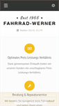 Mobile Screenshot of fahrrad-werner.de